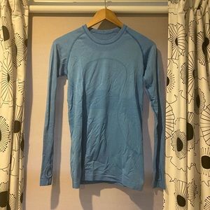 LULU LEMON Blue Swiftly Tech Long Sleeve 2.0